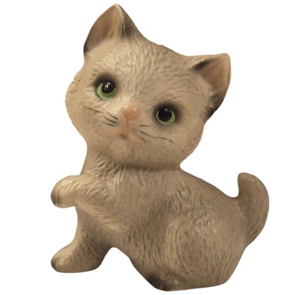 Harvey Knox Kitten Figurine Vintage Cat Made In Japan Kitty Collectible - Picture 1 of 16